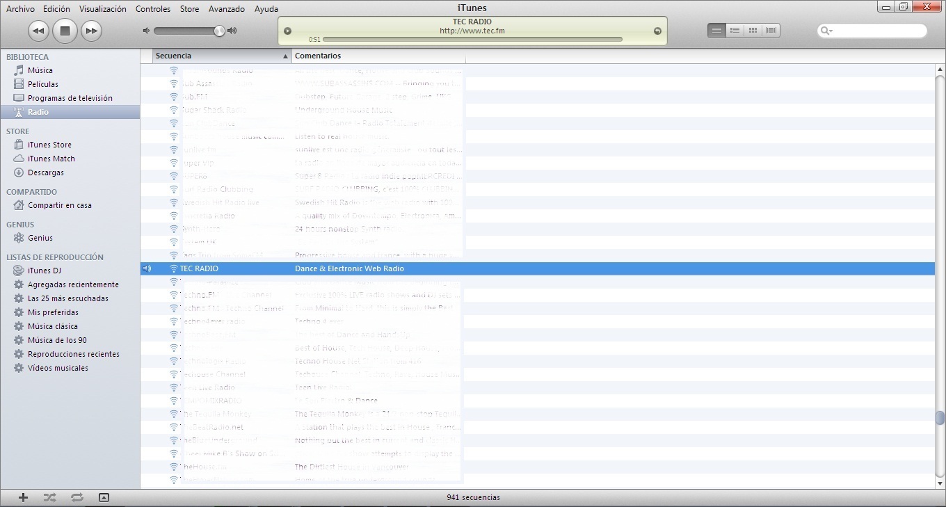 TEC RADIO En iTunes Radio